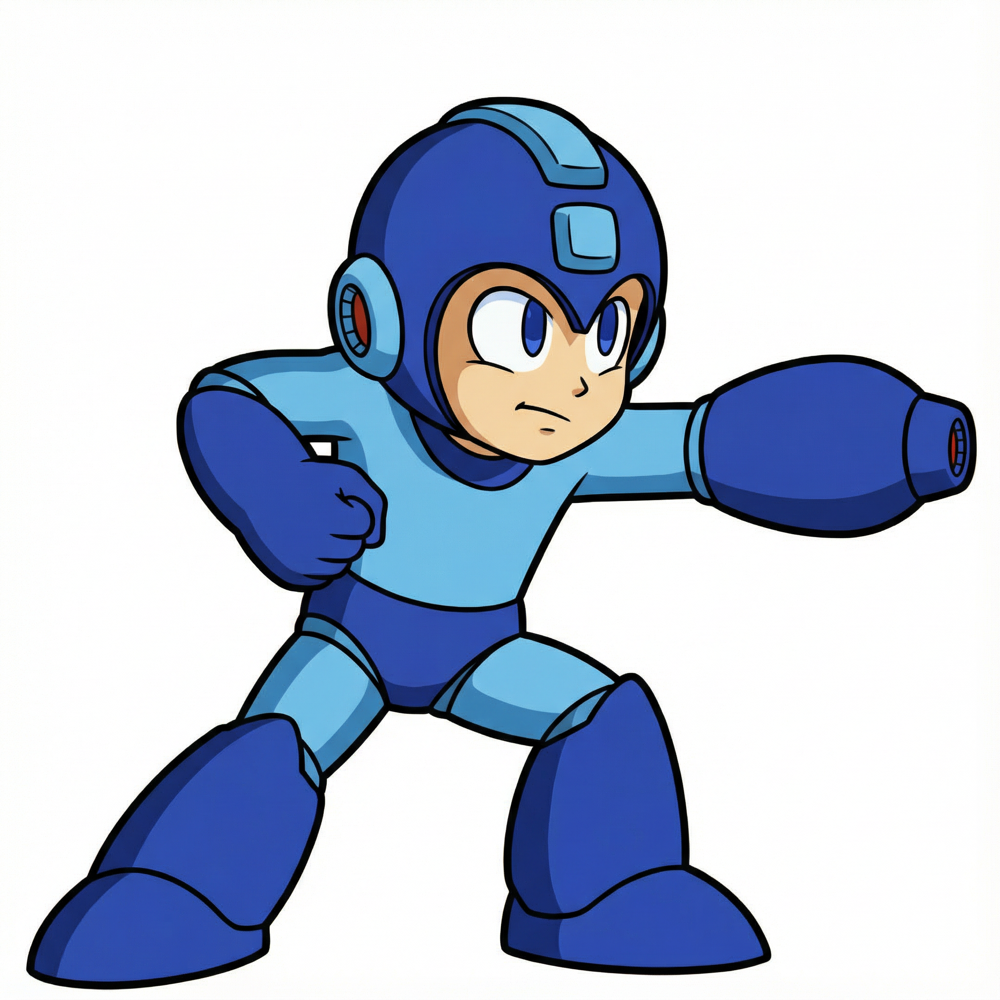 High resolution AI-generated illustration of Mega Man